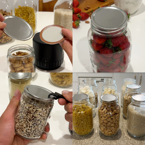 FoodVault™ Sealable Stainless-Steel Jar Lids