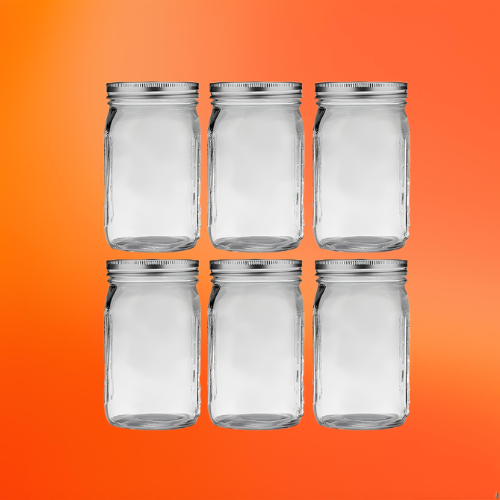 FoodVault™ Wide-Mouth Glass Jars