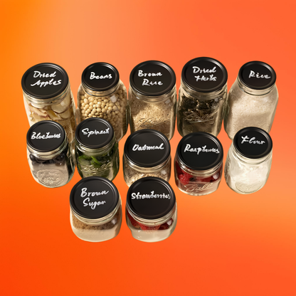 FoodVault™ Chalk-Board Jar Lids